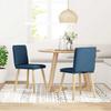 VidaXL Chaises à manger lot de 2 bleu tissu, chaise, chaise de salon, chaise d'accent, chaise de cuisine, siège de salle à 4101263