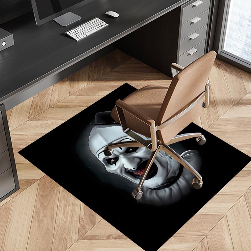 Art the Clown Terrifier Printed Absorbent Washable Carpet, Non-Slip Bathroom Mats, Kitchen Rugs, Yoga Mat,Living Room Entrance, Camping Picnic Rugs