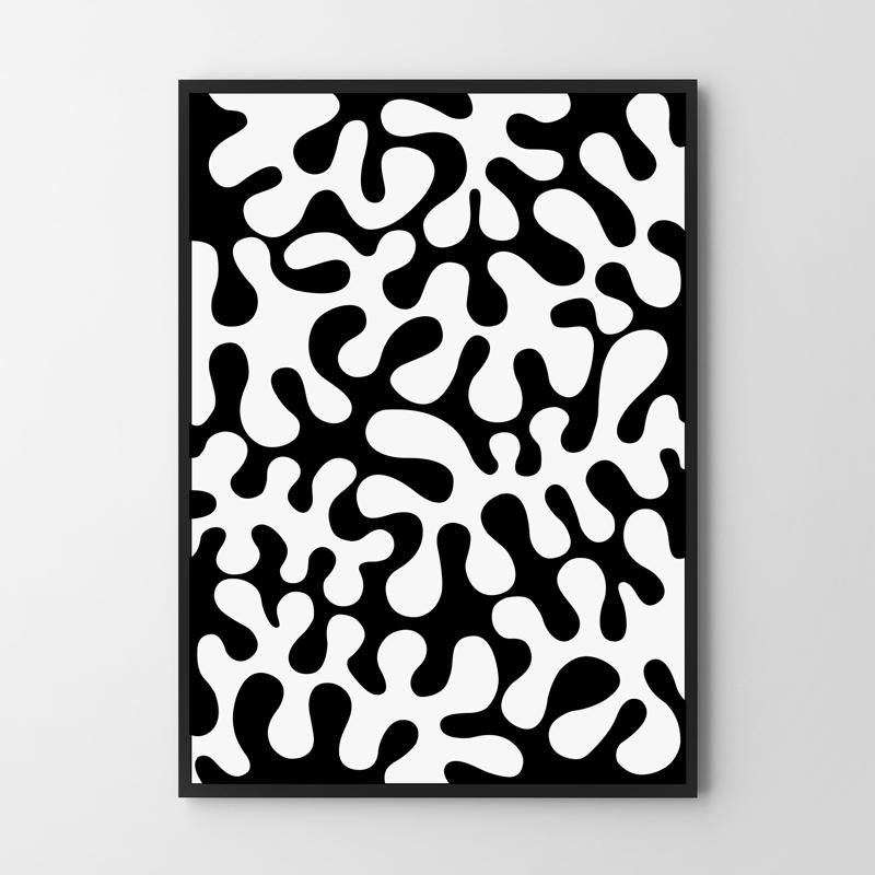 Matisse Poster Black and White