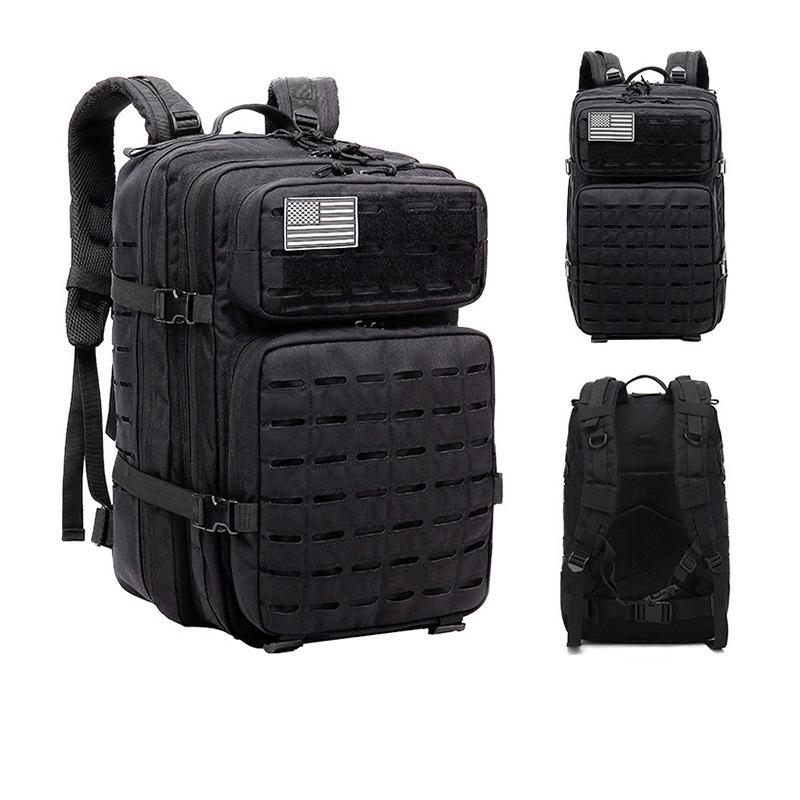 Men's Large Capacity Camouflage Tactical Hiking Backpack for Outdoor Sports and Mountaineering