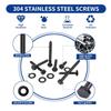 155pcs/box High-Quality Material Hex Head Wood Screws Self-Tapping Screws  Construction Projects