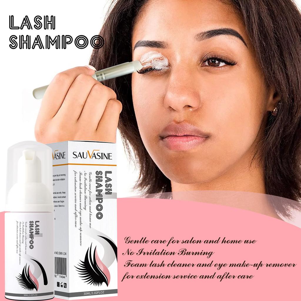 Shuowoxin Eyelash Shampoo Gentle Cleanser for Lash Extensions