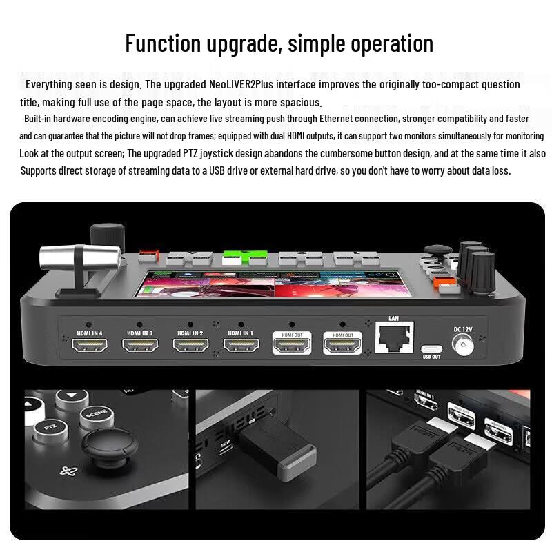 Neolive R2 Plus 4K Live Stream Video Switcher