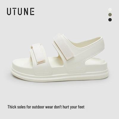 Sandalias de Plataforma con Velcro para Mujer Youdiao Verano 2025 - Elegantes Zapatos de Exterior con Falda Moda Zapatos Individuales Avanzados.