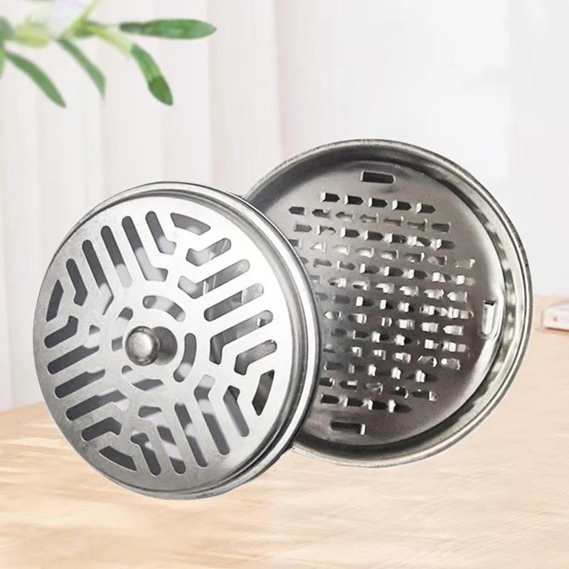 1Pc Household Mosquito-Repellent Incense Rack with Lid, Round Mosquito-Repellent Incense Tray Mosquito-Repellent Incense Box