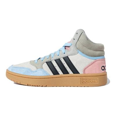 Hoops 3.0 Mid Clear Brown Sky Blue Women Sneakers Core-Black HP3105