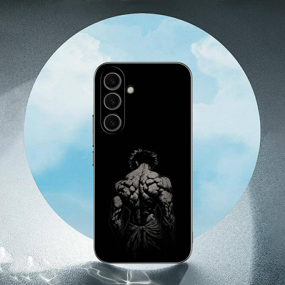 Baki H-Hanma Anime For Samsung Galaxy S23 S24 S25 Ultra S22 Plus S21 Black Soft Case Waterproof Soft Case