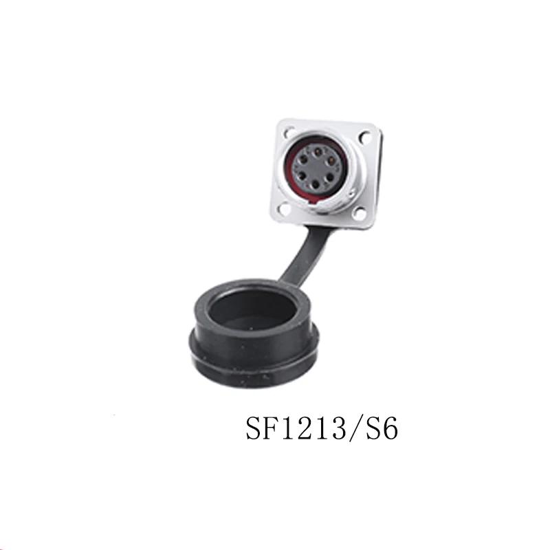 WEIPU SF12 Waterproof M12 2 3 4 5 6 7 9 Pin Wire Cable Aviation Connector Docking Back Nut Male Plug Female Socket Panel Mount