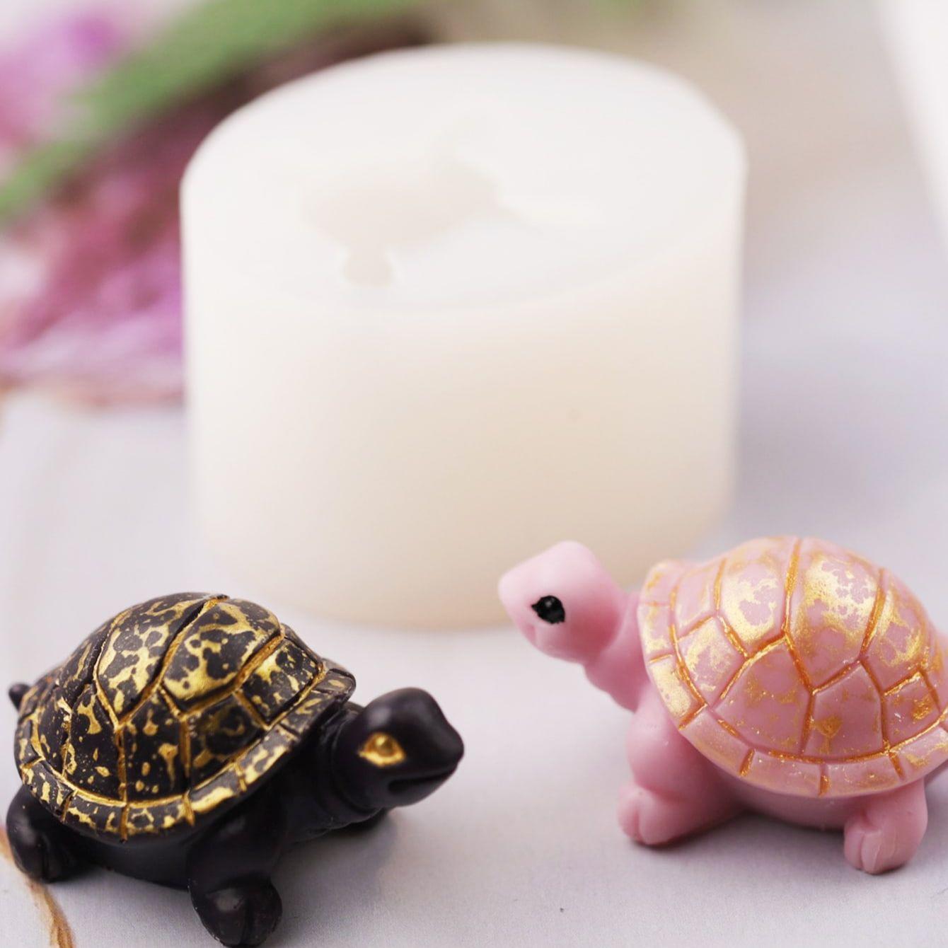 

1pc-New arrival candle making kit DIY drop glue little turtle silicone candle mold for making candles