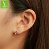 S925 Sterling Silver Cat Ear Buckle Female, Cute Fun Animal Earrings Earrings Sce1488