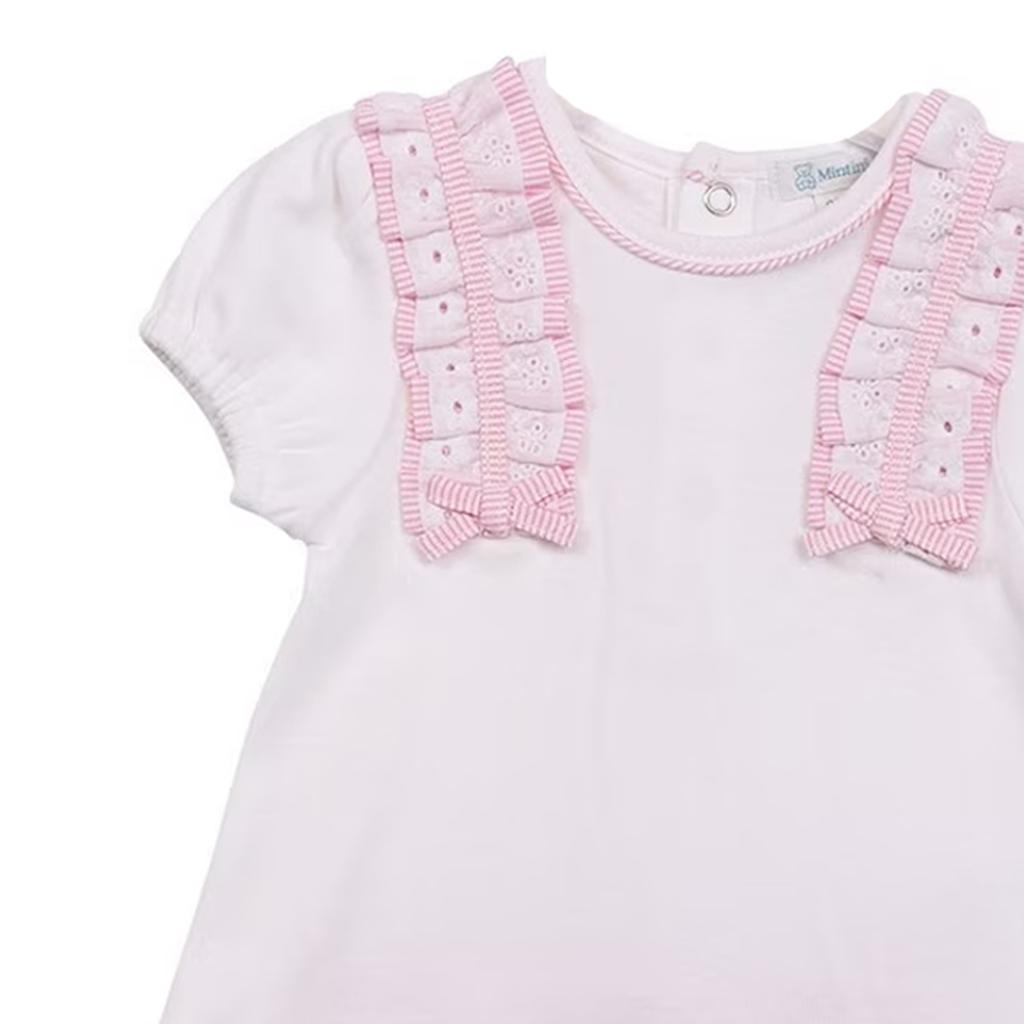Mintini Baby Girls Striped Top & Bottom Set