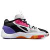 Jordan Zoom Separate Abrasion Resistant Mid top Basketball Shoes Men's White Black Purple DH0248-130