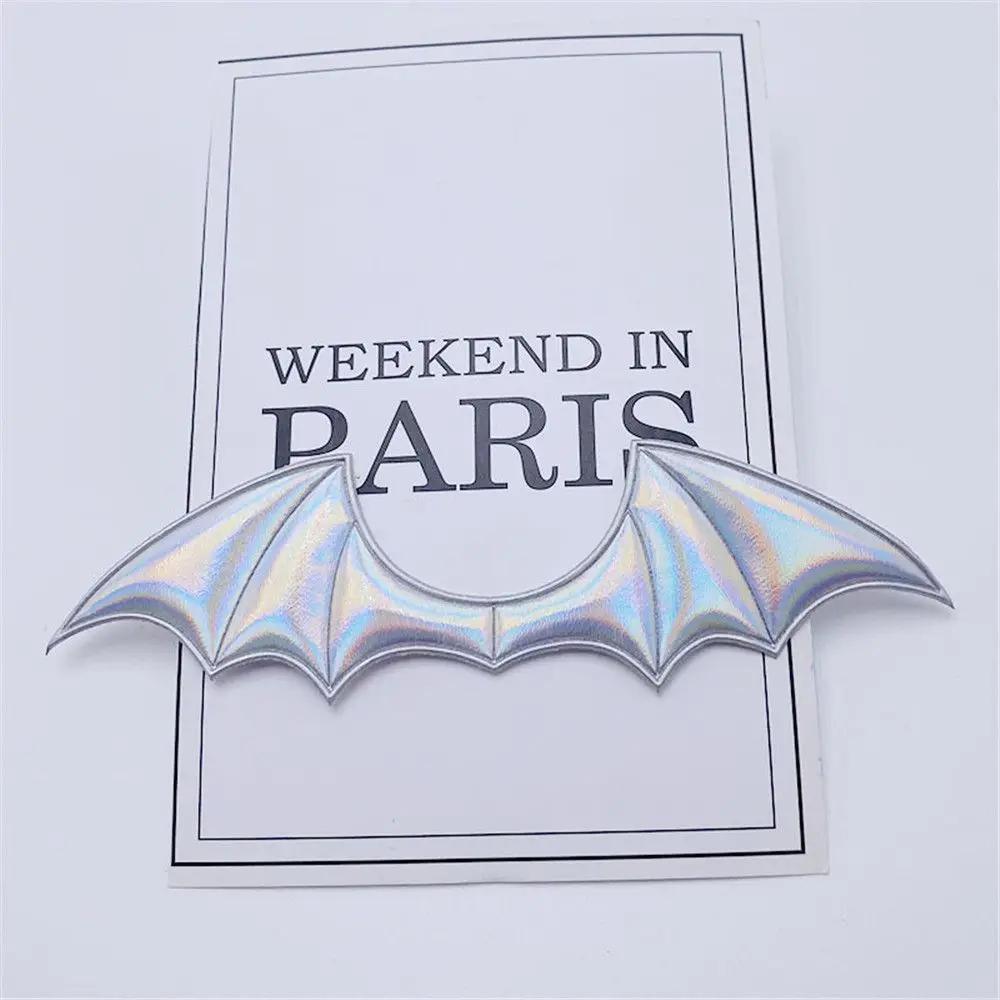 15Pcs Vampire Halloween Costume Fabric Demon Bat Wings Patch Leather Padded