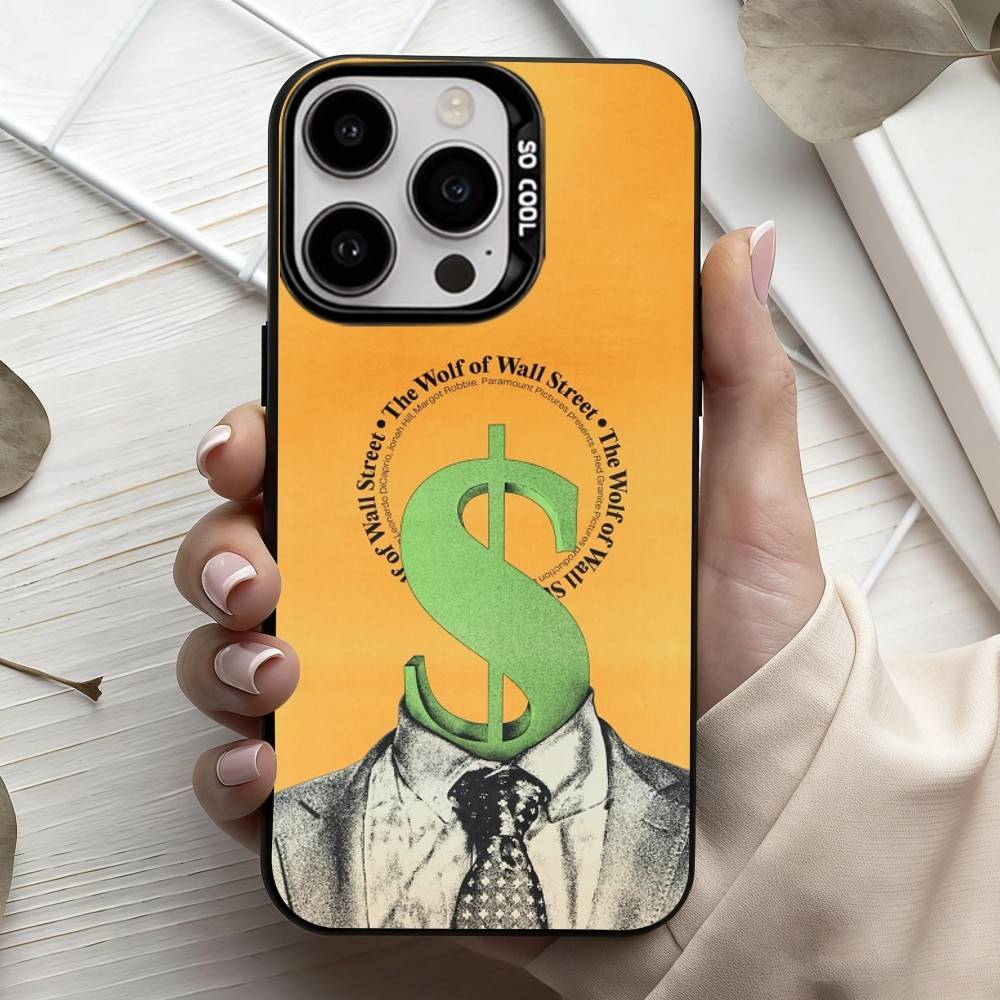 T-The Wolf of W-Wall S-Street TV Phone Case For iPhone17,16,15,14,13,12,11 Plus,Pro Max Black Candy Silver Phone Case