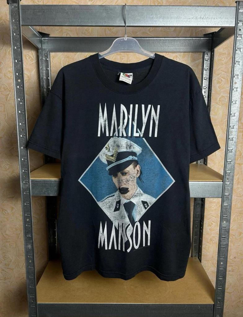 Vintage 2003 Marilyn Manson Rock Band Tour T-Shirt Size M