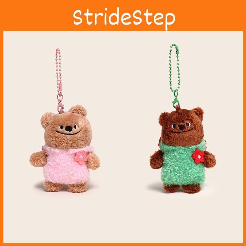 Bear Couple Plush Keychain With Clothing Design For Collectors And Use Daily