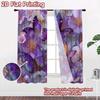 2D FLAT PRINTING 2pcs Curtains (Without Rod) Spring Butterfly Garden(2) Chic Curtain Fabric Versatile Polyester Fabric Curtains
