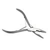 1 PC 5 Inch Silver Stainless Steel Clamp Hair Extension Plier with Hole Keratin Hair Extensions Ring Removal Tools