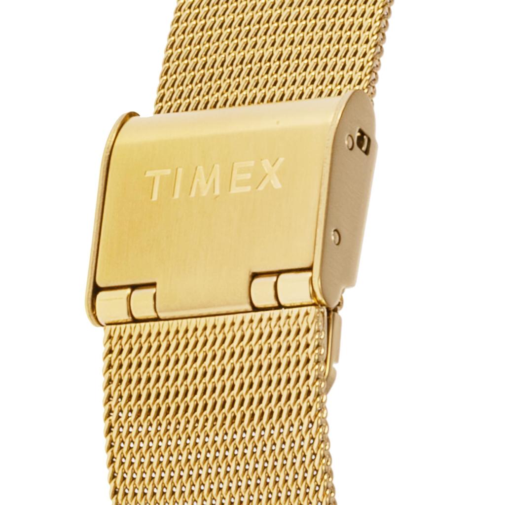 TIMEX Watch Transcend Gold Dial Brass Mineral Glass Quartz 34MM American Watch Brand TW2W19300 Unisex Gold [TIMEX] [Item]