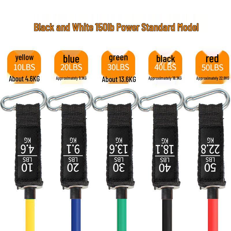 11-Piece Adjustable Multifunctional Resistance Band Set for Latissimus Dorsi Exercise and Training