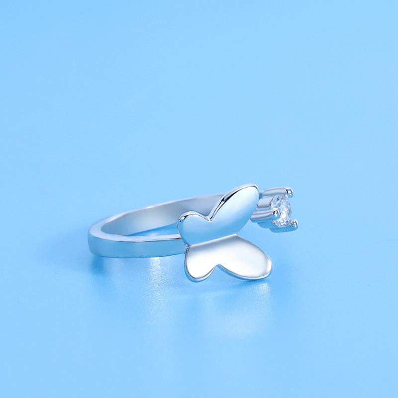 Lindon Klassischer Zirkonring aus Kupferlegierung, Damenschmuck, Hochzeitsversprechen, Partygeschenk