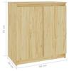 VidaXL Armoire latérale 60x36x65 cm bois de pin massif 833097