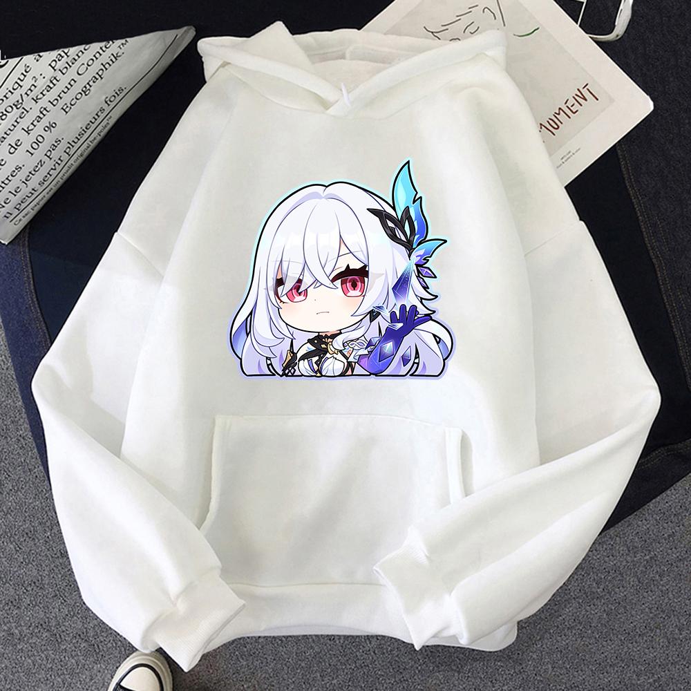 Sudadera con capucha Skirk de Genshin Impact Moda Estética Sudaderas de Videojuegos Unisex Otoño Invierno Sudaderas de Anime
