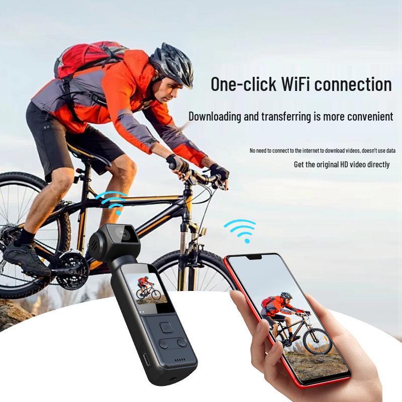 4K HD Sportkamera mit 270° drehbarem Handheld-Stabilisator