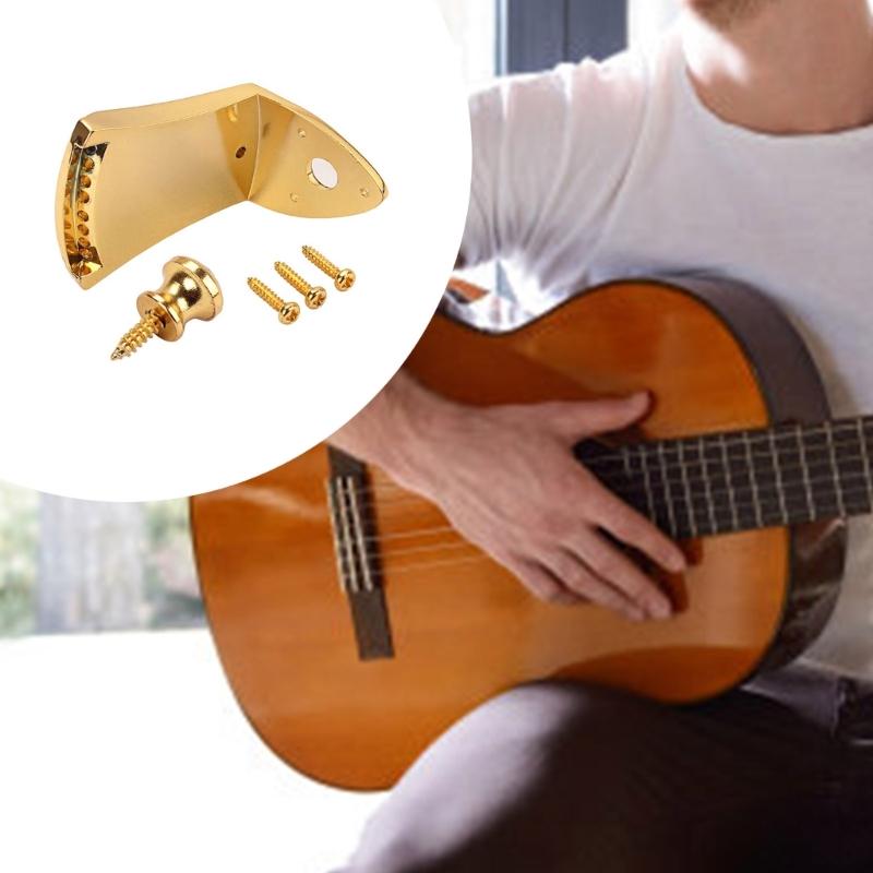 Metal Triangular Mandolin Tailpiece with Screws 8 String Mandolin Tailpiece Mandolin Arched Top Guitar Tailpiece