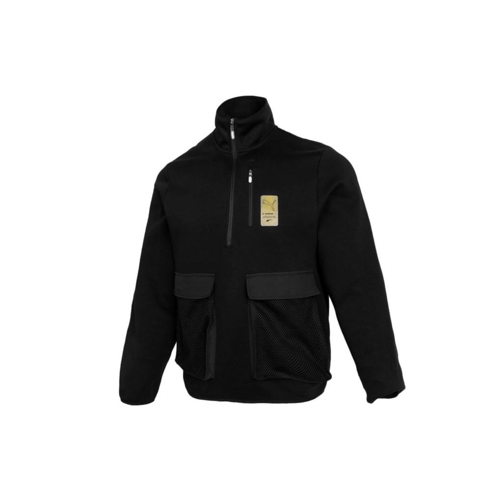 PUMA Jackets Men's Black Stand Collar Moderate Workwear 531449-01