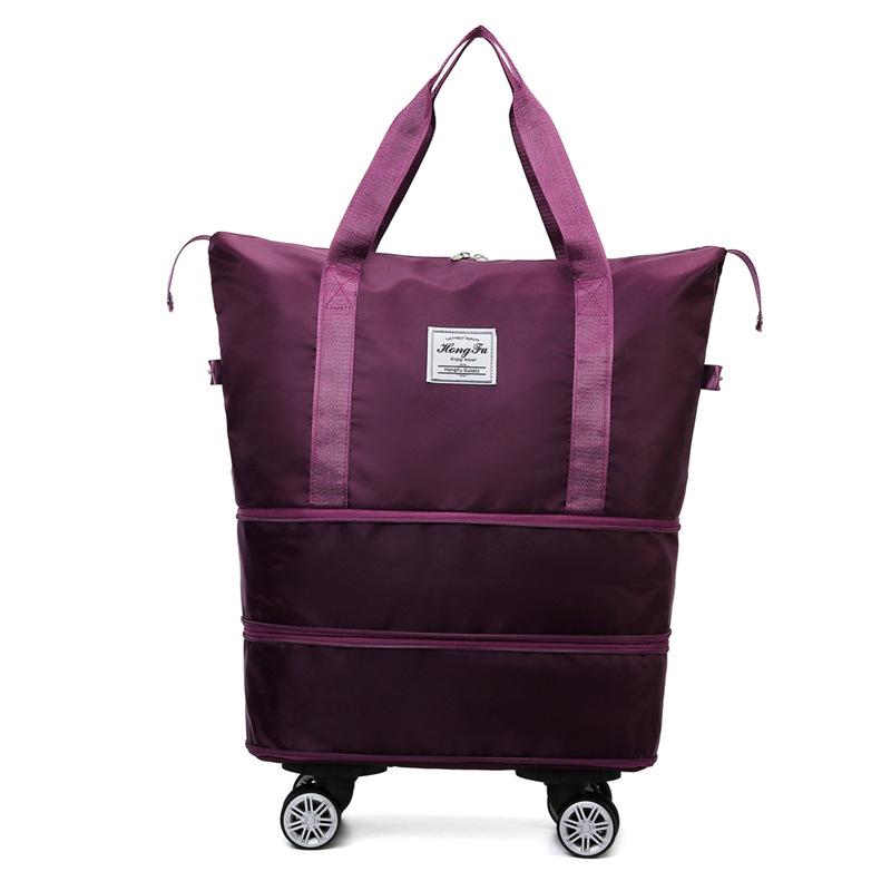 Universal Wheeled Folding Travel Storage Bag: Perfect for Packing Clothes On Short Trips