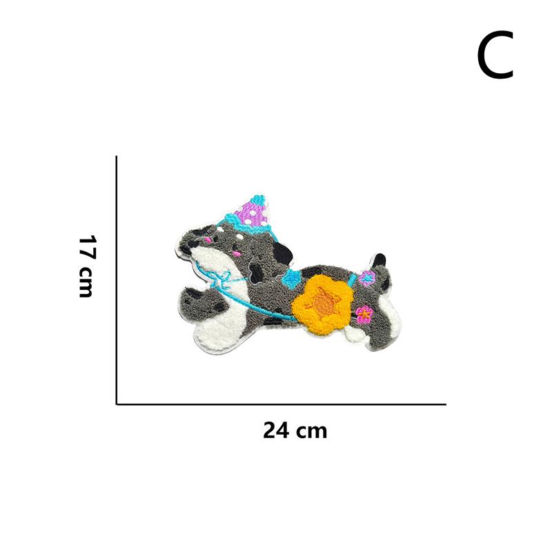 

Embroidered Dog Sewing Patch Dog Appliques Embroidered Patches For Various Outfits Bag Shoes Decors