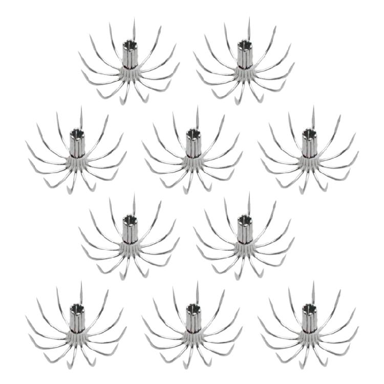 10 шт. Кальмаровые приманки Крючки для рыбалки Крючки-зонтики Крючки для морской рыбалки 17MM