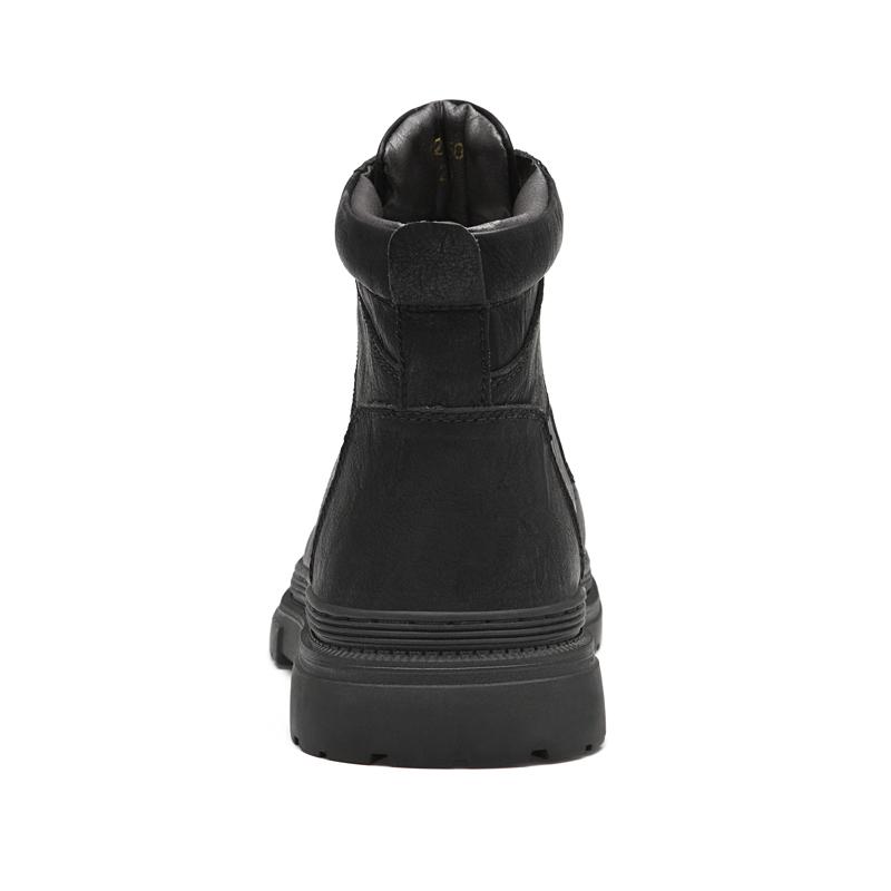 Warm Winter Men Leather Shoes Rubber Waterproof Ankle Boots Outdoor Comfortable Work Fur Snow Boots for Men Zapatos Para Hombre