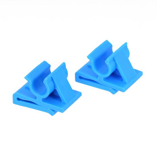 2Pcs Glove Box Clip Easy Installation Scratch-resistant Blue Lower Glove Box Bump Stop