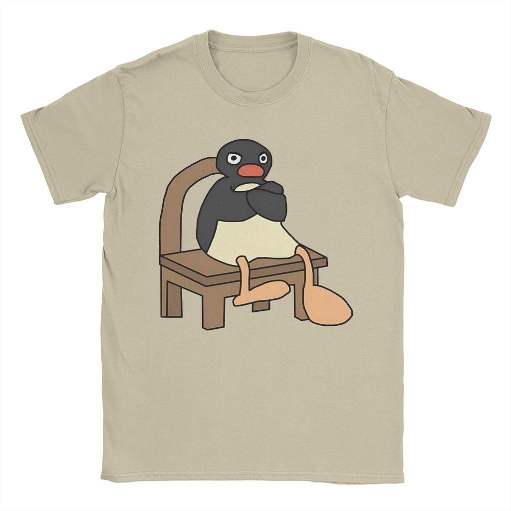 Men Women Printed Angry Pingu T Shirt Tee 100% Cotton  T-shirts Clothes