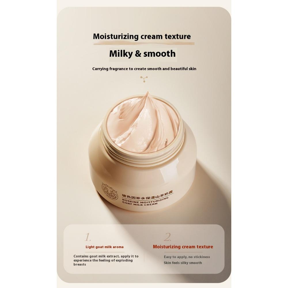Krém z kozího mléka Hydratační a zvlhčující Barva pleti Čtyři roční období Vysoce hydratační Voda Jemný Mléčný krém