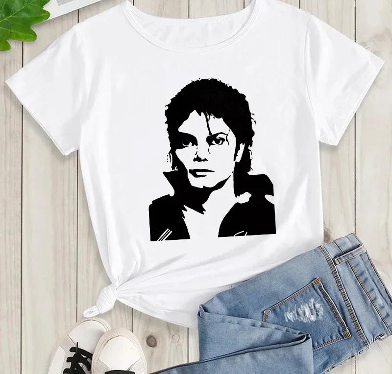 Michael Jackson Graphic Men And Kids TShirt Y2K High Quality Cotton Casual Summer Rock Fashion Short Sleeve Crew Neck Tshirt