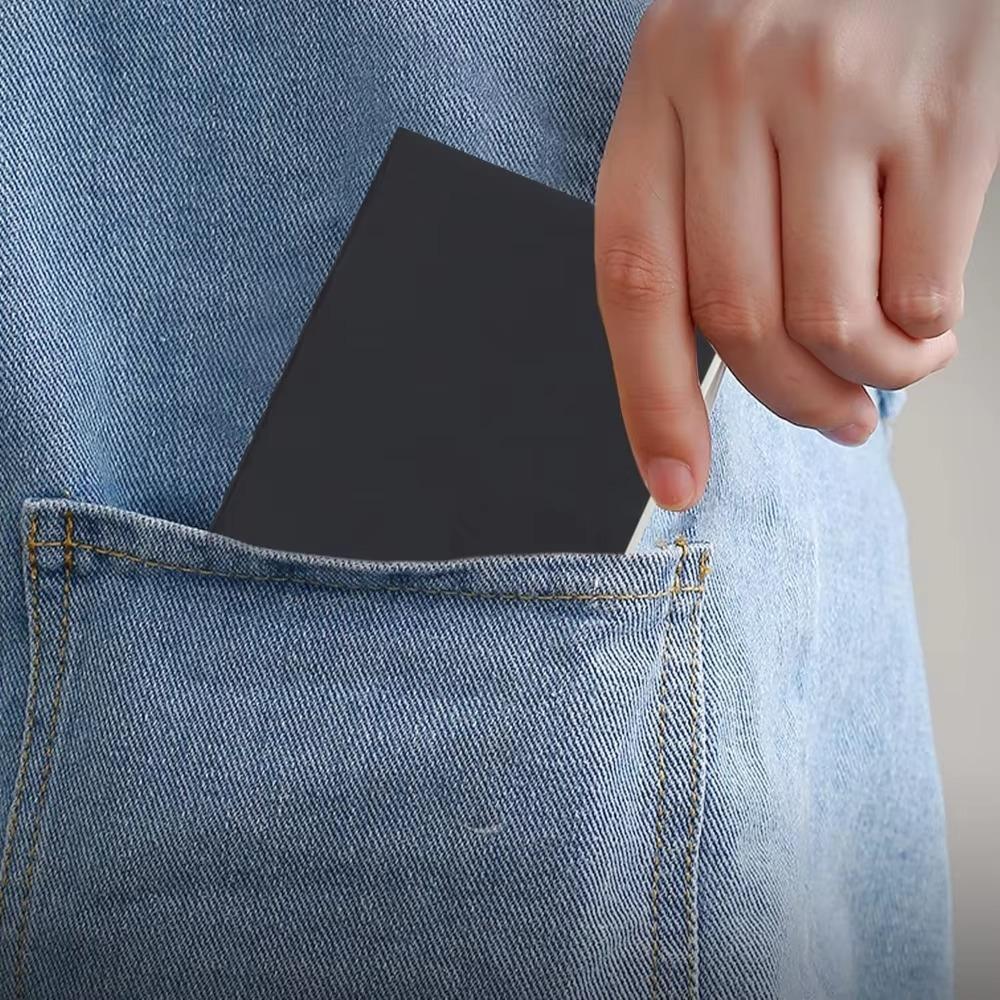 Set de 6 Libretas de Bolsillo - 3.5x5.5" Mini Diarios de Tapa Blanda, 100GSM 60 Páginas Rayadas/en Blanco para Escribir, Viajes y Regalos (Negro)