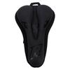 Bike Saddle Cover PU Silicone Foam Filling Anti Slip Cycling Seat Cushion Cover for Mountain Road Bikes Black