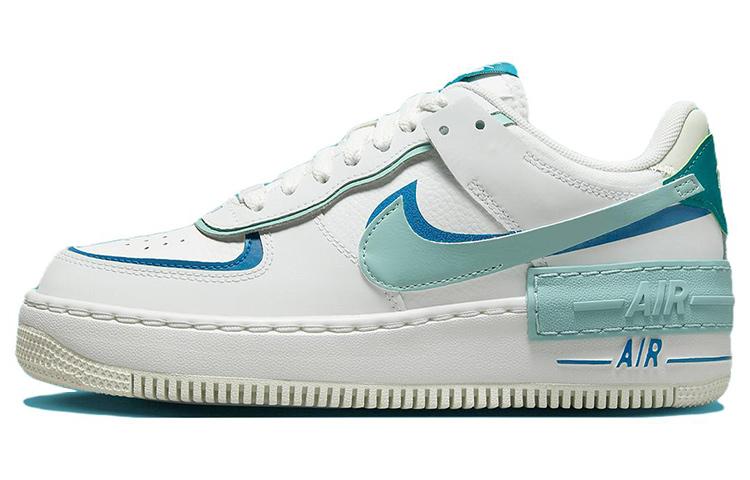 Nike Air Force 1 Shadow White Industrial Blue Teal Women s DZ1847-101 36