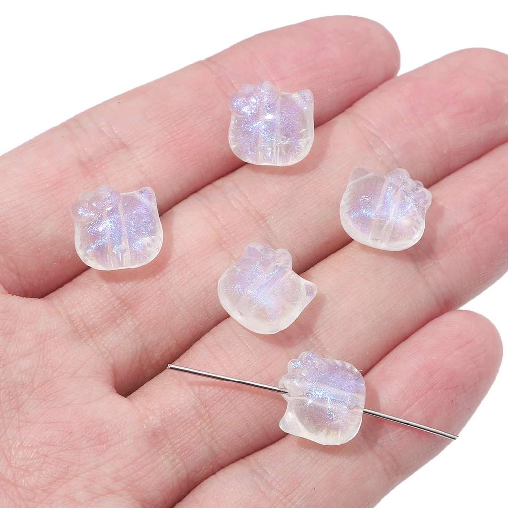 Ciondolo con Perline Acriliche Perline Geometriche Perline Distanziatrici Sfuse per Fai da Te 20g/sacchetto