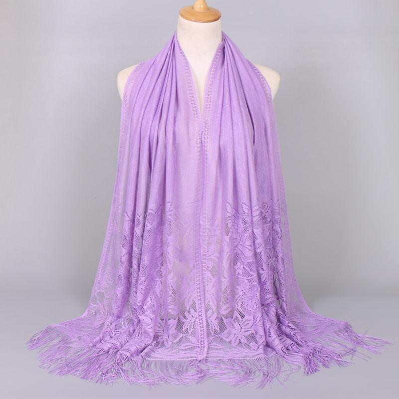 Embroidery Lace Woman'S Veils Church Tassel Long Shawls Hollow Out Muslim Woman Hijabs Elegant Party Shawl Scarves Maxi Wrap