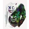T-Shirts for Men Autumn Mens Clothing Round Neck Tops Long Sleeve Shirts 3D Print Graphic T Shirts Vintage Oversize Men T-Shirt