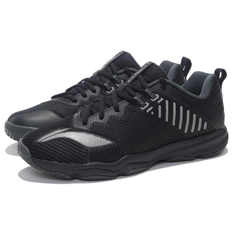 Li Ning Chameleon Ranger 4.0 TD Cushioning Slip Resistant Abrasion Resistant Low Top Badminton Shoes Men's Black AYTP031-11