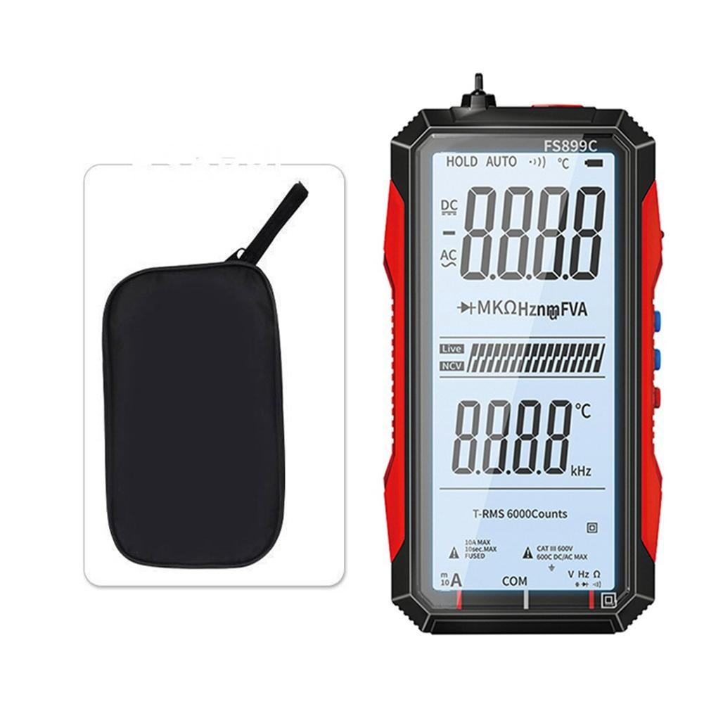

6000 Count Capacity Digital Multimeter USB-C Rechargeable FS899C+ watch case