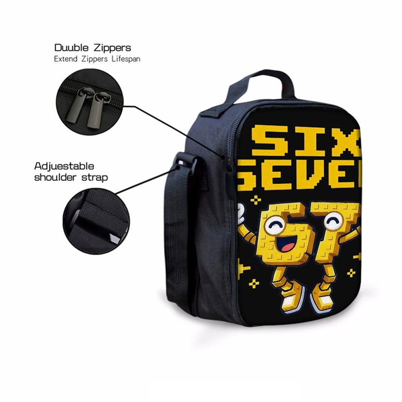 3PCS Numbered 6&7 Pattern Backpack Set | The Perfect Choice for School & Travel