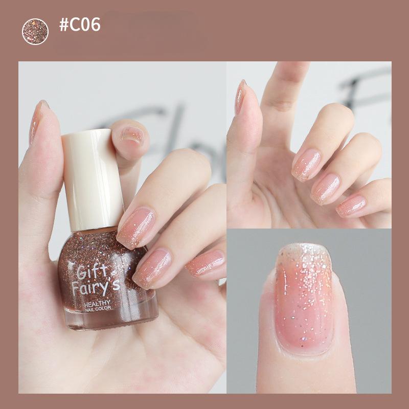 Nail Polish No Baking Long-lasting Water-based Tearable Quick-drying Nail Polish