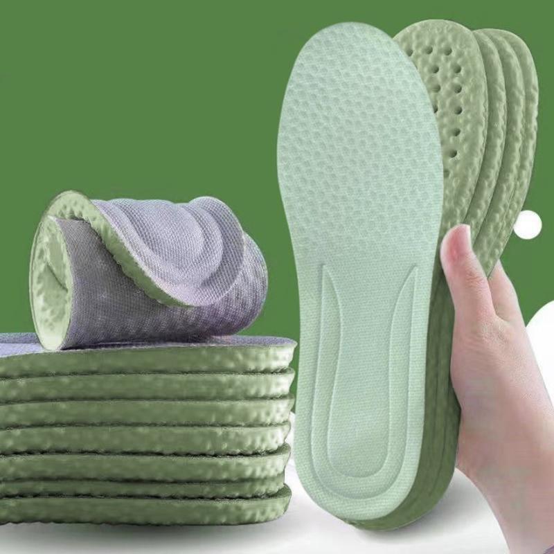 2PCS Feet Orthopedic Shoe Sole Running Soft Memory Foam Insoles For Shoes Men Women Deodorant Absorb-Sweat Massage Sport Insole