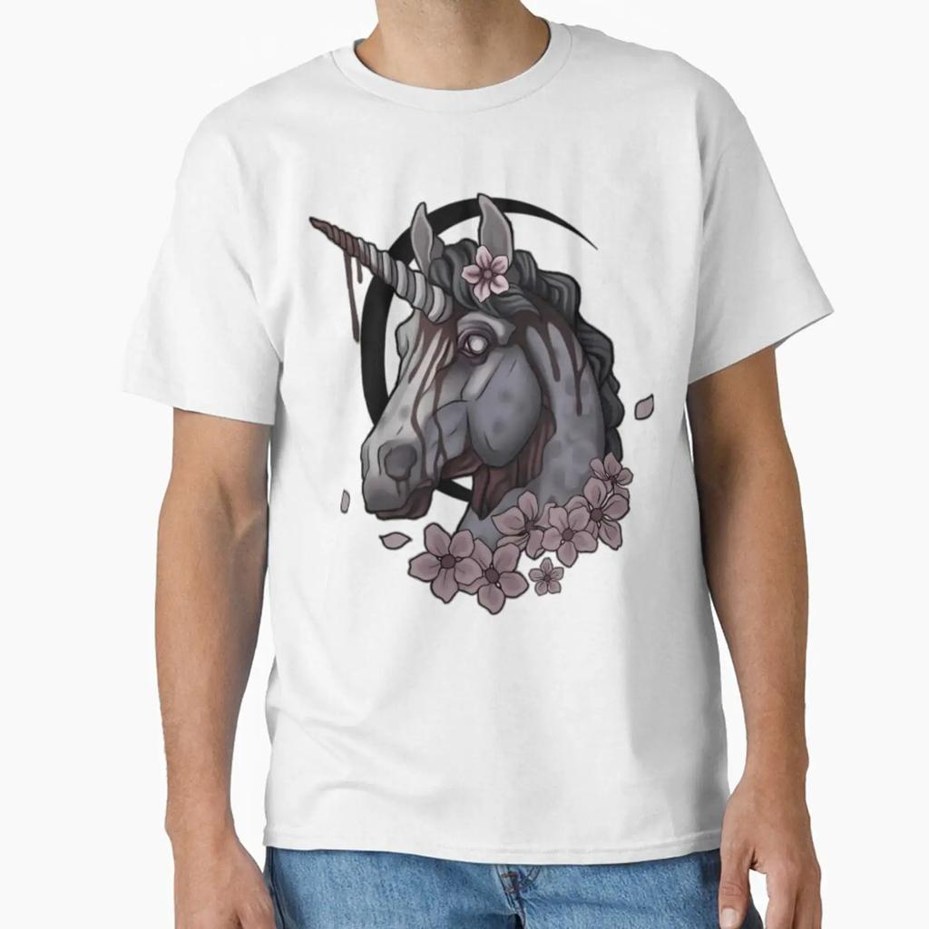 Zombie Unicorn Designed And Sold By Oajgqpnxd22 Vintage Breathable Stretched Stylish Casual Streetwear Graphic